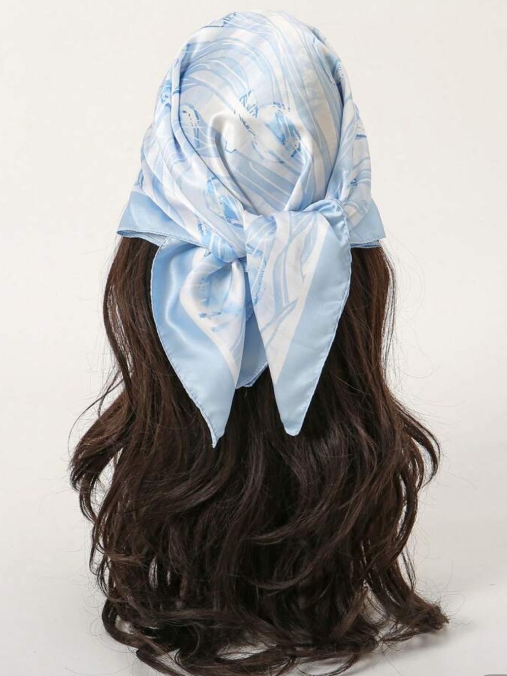 Light Blue Hair Scarf for Women - Stylish Headwrap